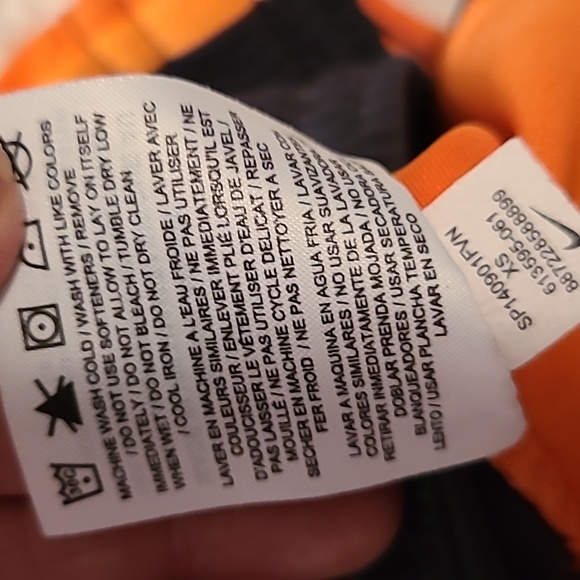 Nike dri-fit shorts womens XS ora/bla - Picture 7 of 7